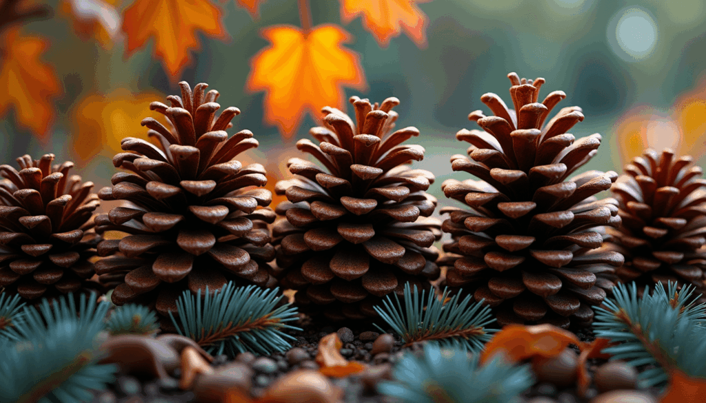 pinecone in autumn or winter for crafting