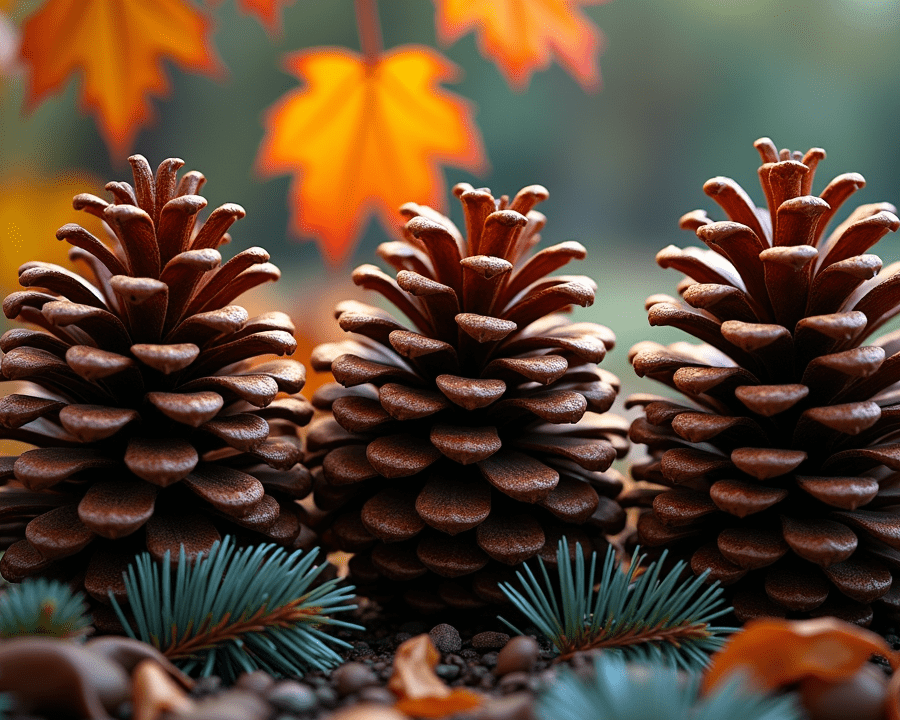 pinecone in autumn or winter for crafting