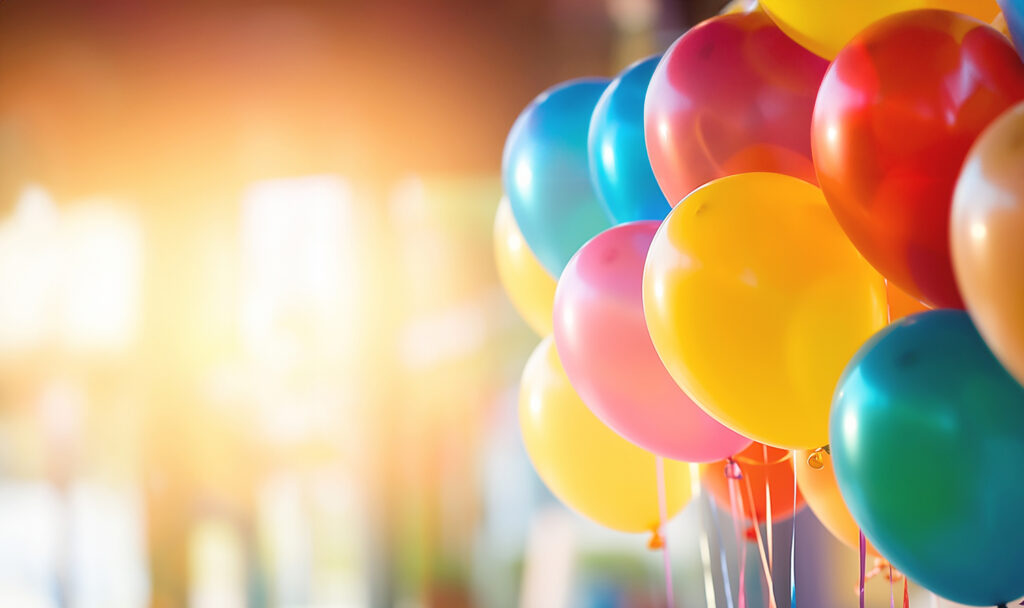 birthday party balloons
