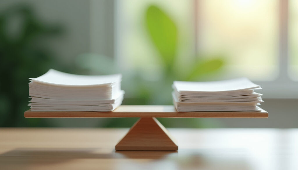determine paper weight scale