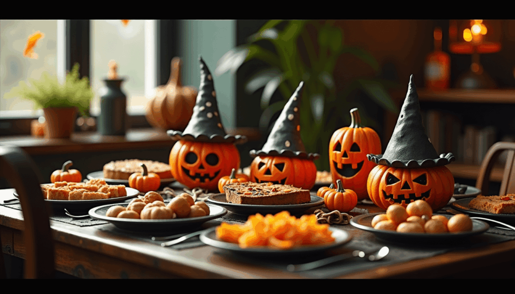 halloween brunch tablescape