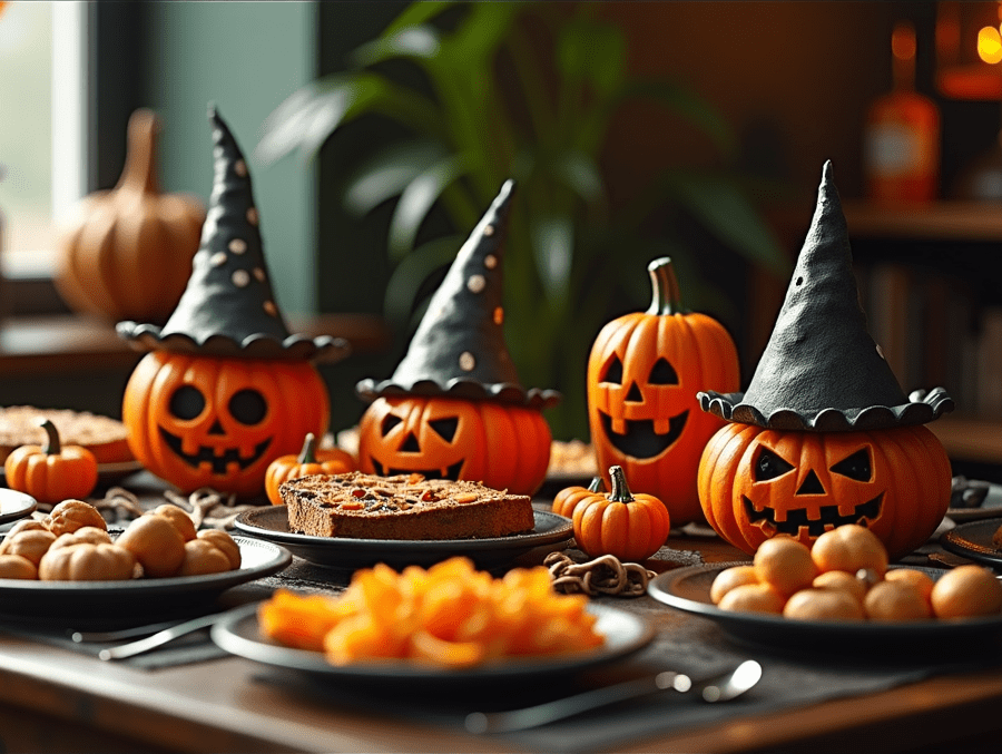 halloween brunch tablescape