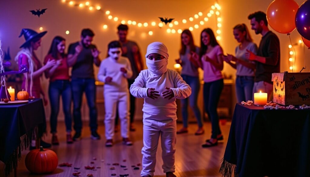 halloween mummy party game
