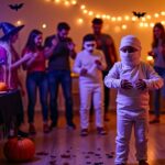 halloween mummy party game