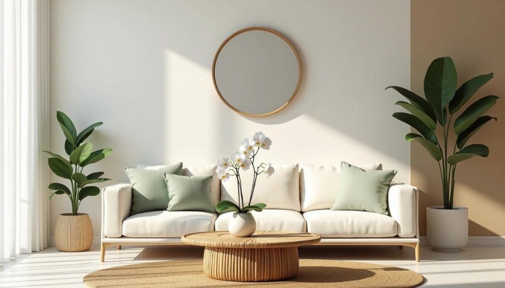 minimal decor for summer living room