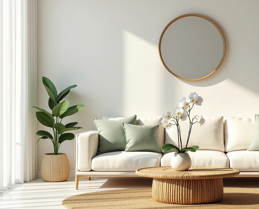 minimal decor for summer living room