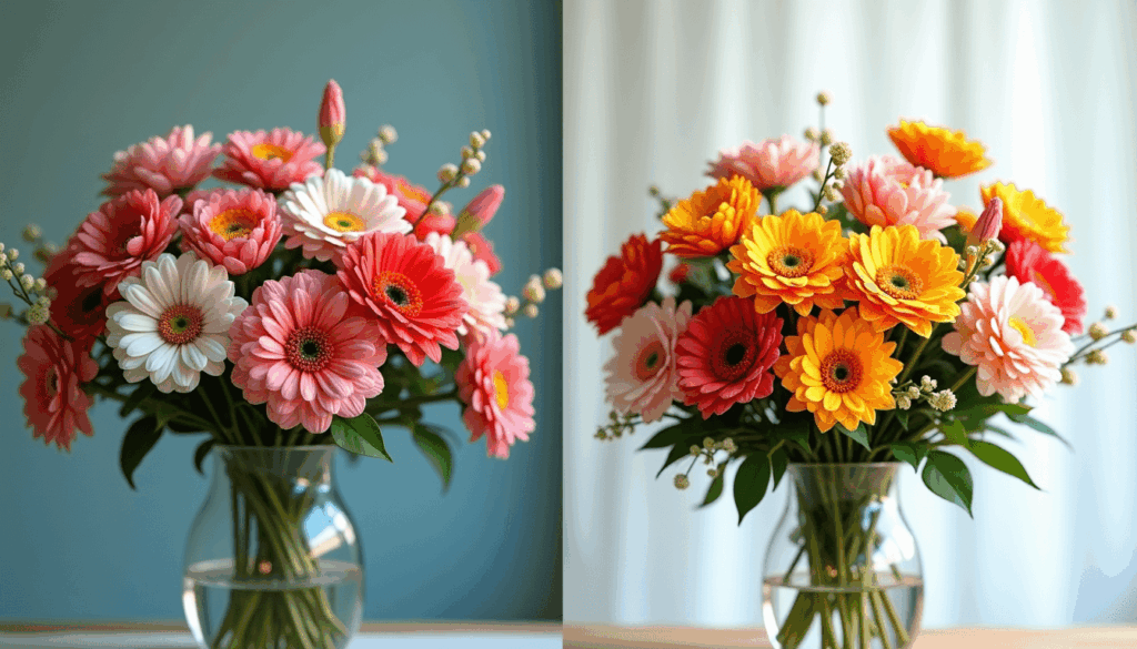 real versus artificial flowers