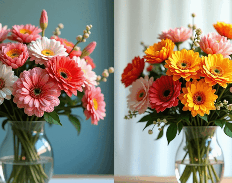 real versus artificial flowers