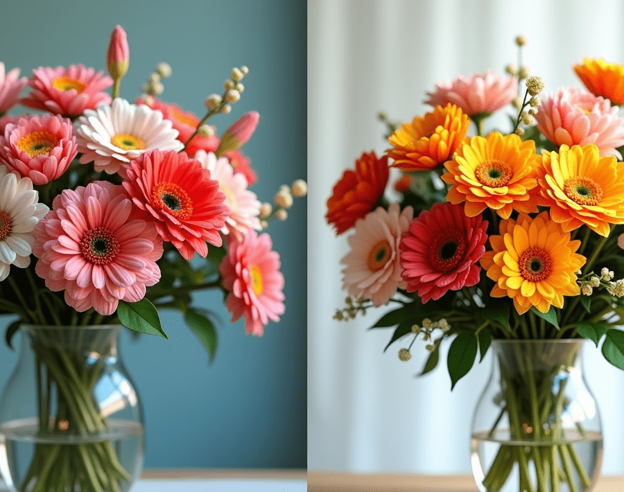 real versus artificial flowers