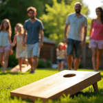 backyard corn hole game