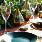 jeweled toned table setting