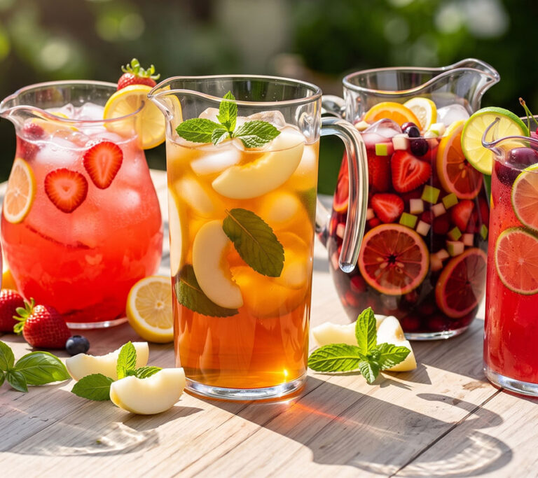summer batch drinks for the 4th of July or any summer celebration