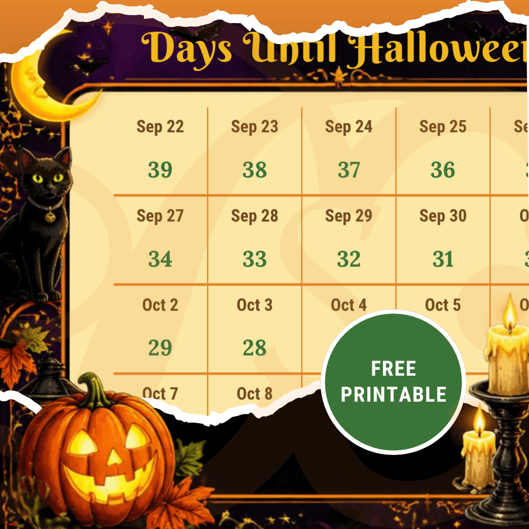 DCS Sample of Halloween Countdown Free Printable